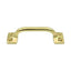 Deltana WP026U3-UNL Pull; 4"; Unlacquered Bright Brass Finish