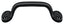 Deltana WP27U19 Pull; 6"; Black Finish