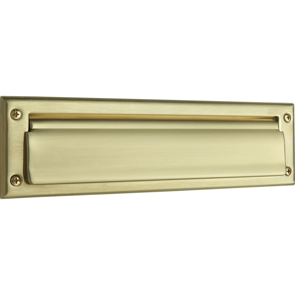 Baldwin 0014044 Letter Box Plate Lifetime Satin Brass Finish