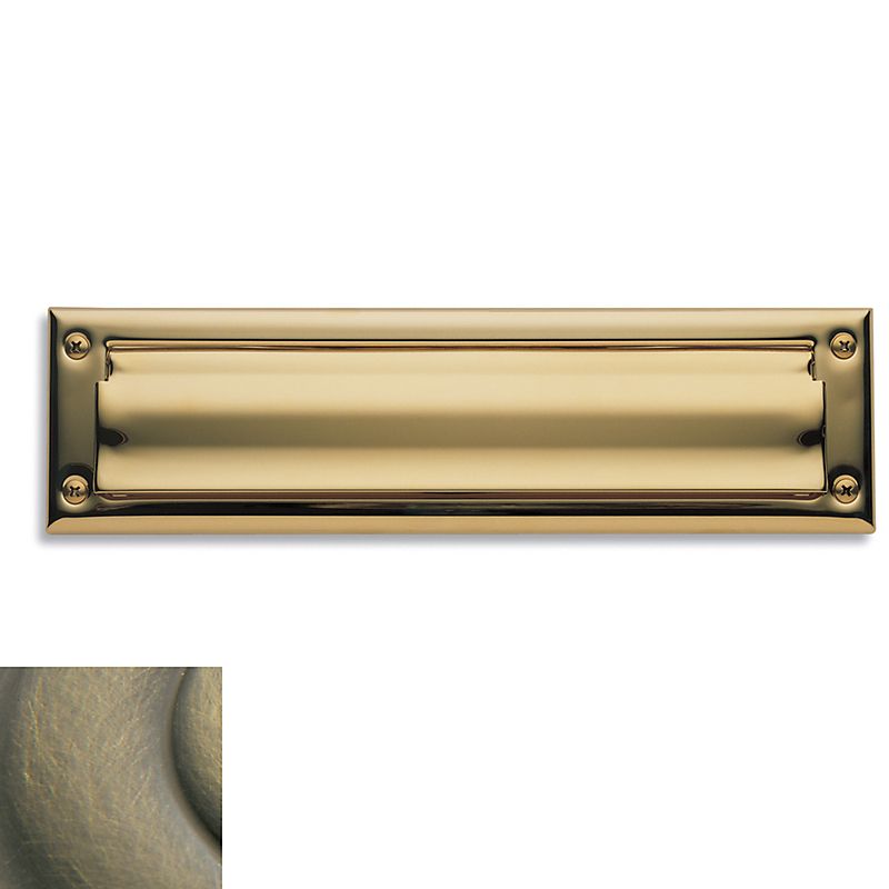 Baldwin 0014050 Letter Box Plate Antique Brass Finish