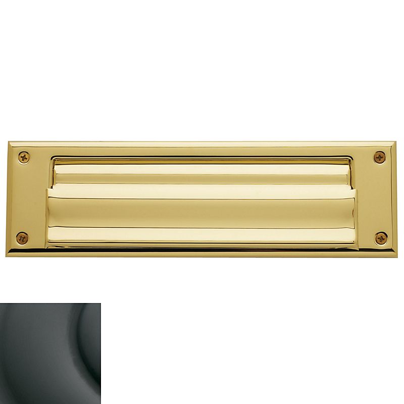 Baldwin 0017102 Letter Box Plate Oil Rubbed Bronze Finish