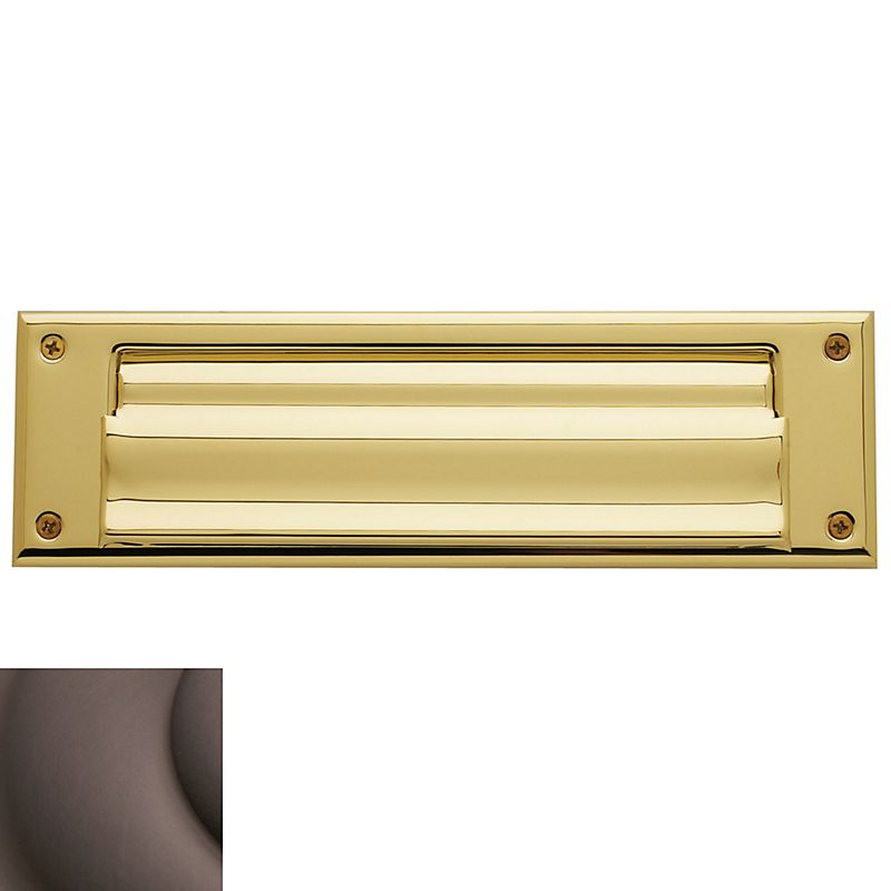 Baldwin 0017112 Letter Box Plate Venetian Bronze Finish