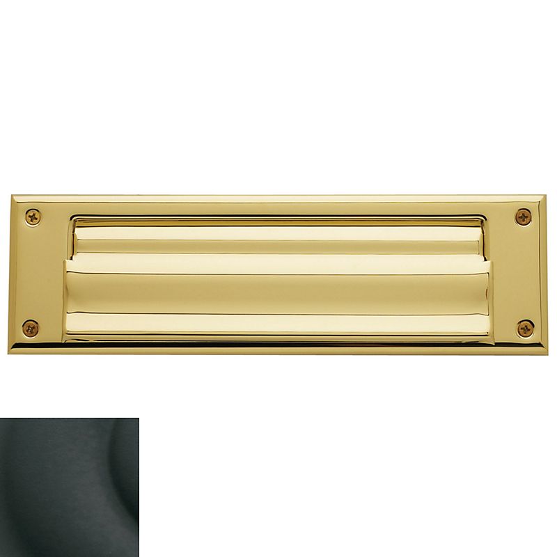 Baldwin 0017190 Letter Box Plate Satin Black Finish