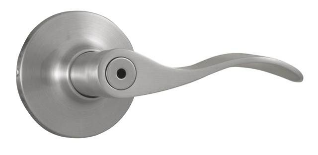 Weslock 00210XNXNFR20 New Haven Privacy Lock with Adjustable Latch and Full Lip Strike Satin Nickel Finish