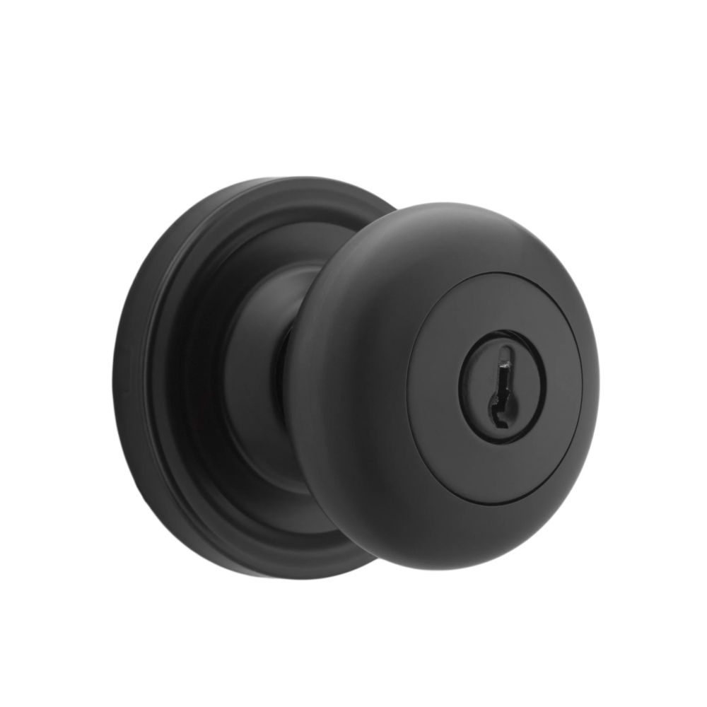 Weslock 00640I2I2SL23MB Impresa Entry Lock with Adjustable Latch and Full Lip Strike Metal Black Finish