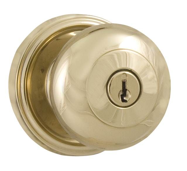 Weslock 00640IBI3SL23 Impresa Entry Lock with Adjustable Latch and Full Lip Strike Lifetime Brass Finish