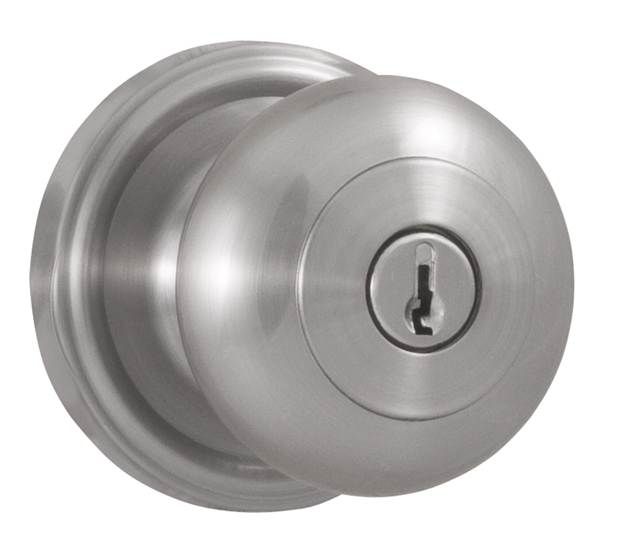 Weslock 00640ININSL23 Impresa Entry Lock with Adjustable Latch and Full Lip Strike Satin Nickel Finish
