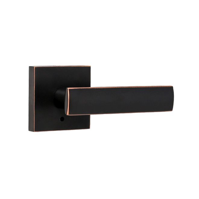 Weslock 007103131FR20 Utica Lever Privacy Lock with Adjustable Latch and Full Lip Strike Oil Rubbed Bronze Finish