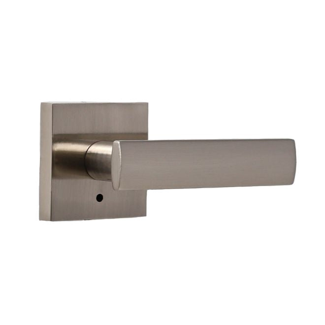 Weslock 007103N3NFR20 Utica Lever Privacy Lock with Adjustable Latch and Full Lip Strike Satin Nickel Finish