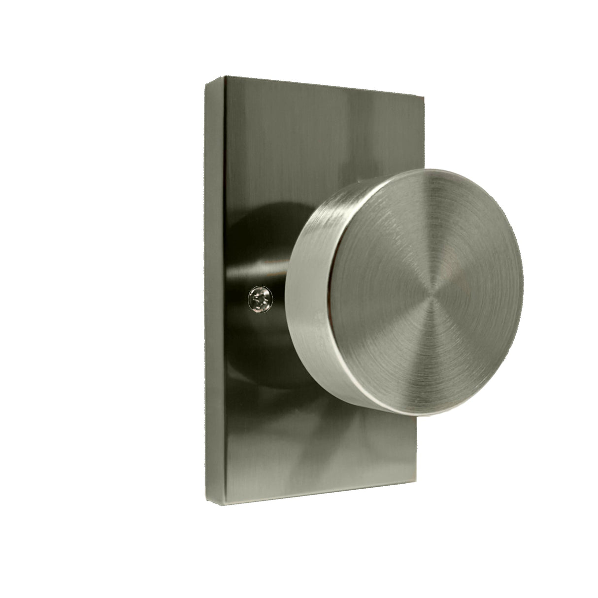 Weslock 009054N--0020 Mesa Knob with Rectangular Rose Half Dummy Lock Satin Nickel Finish