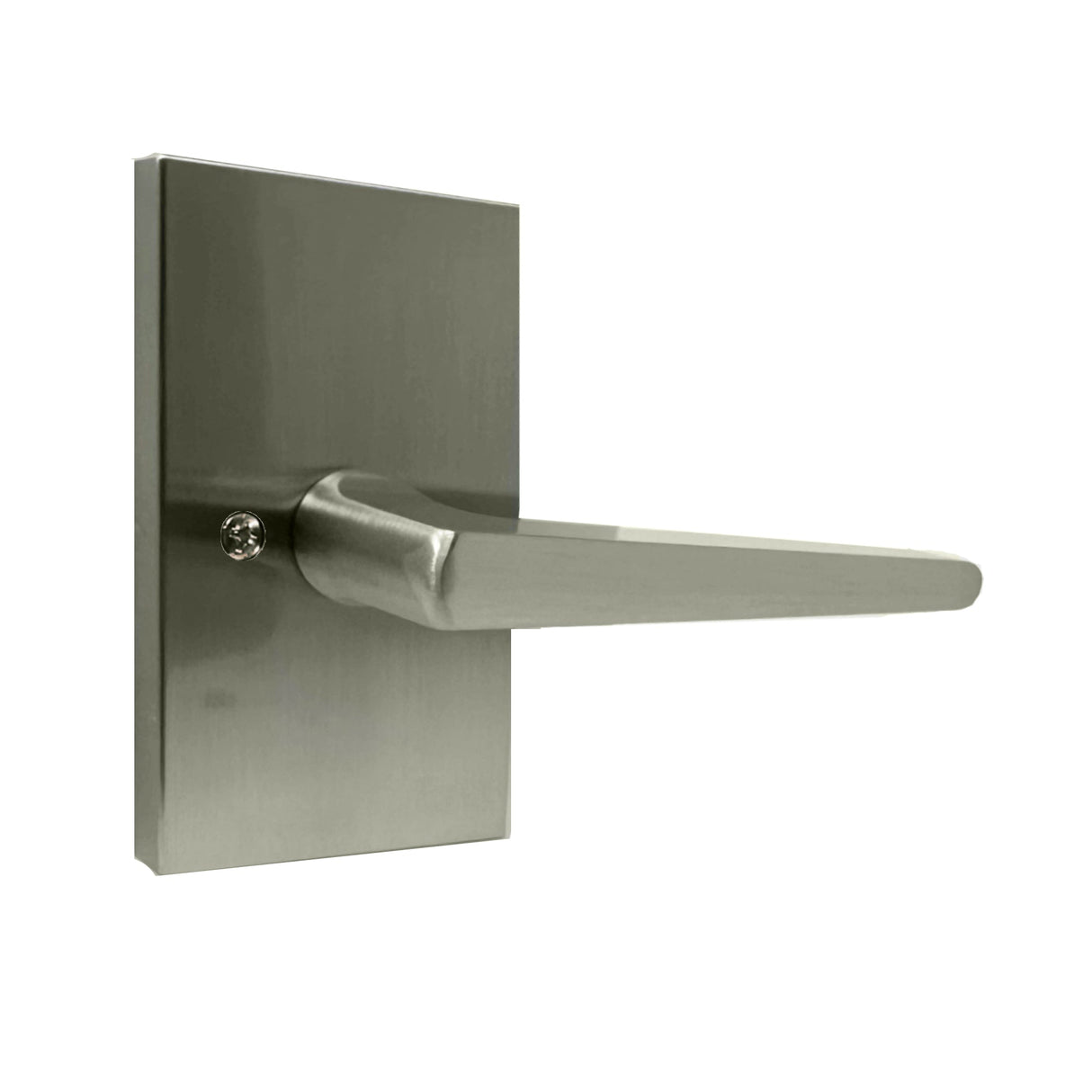 Weslock 009057N--0020 Philtower Lever with Rectangular Rose Half Dummy Lock Satin Nickel Finish