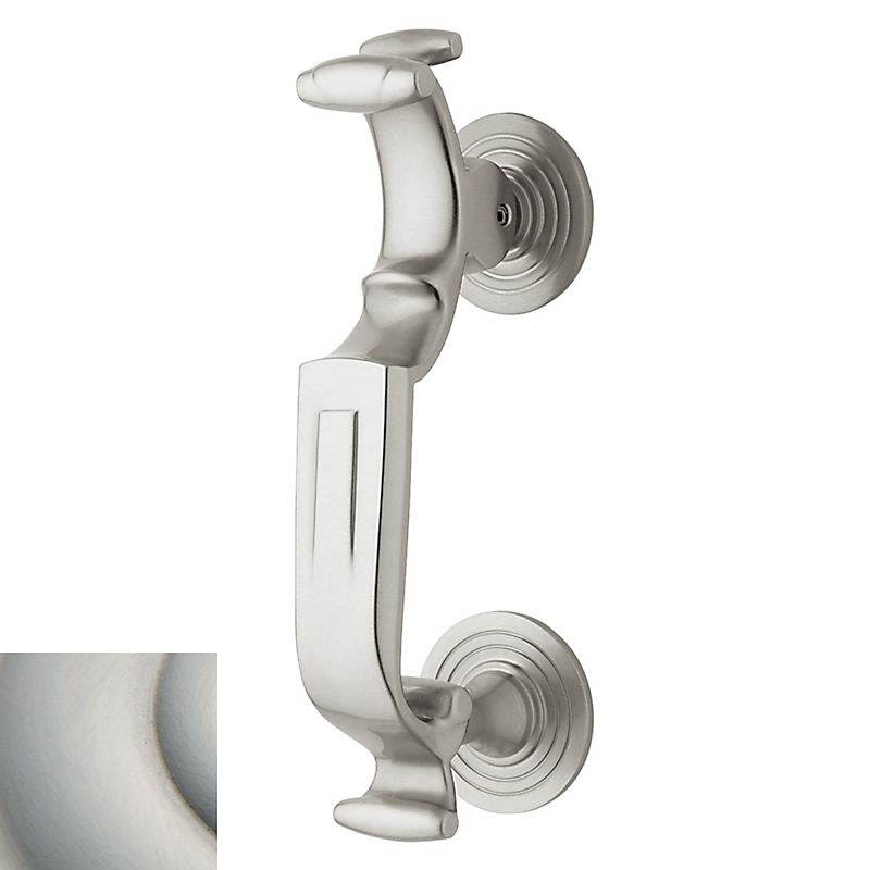 Baldwin 0113056 S-Shaped Door Knocker Lifetime Satin Nickel Finish