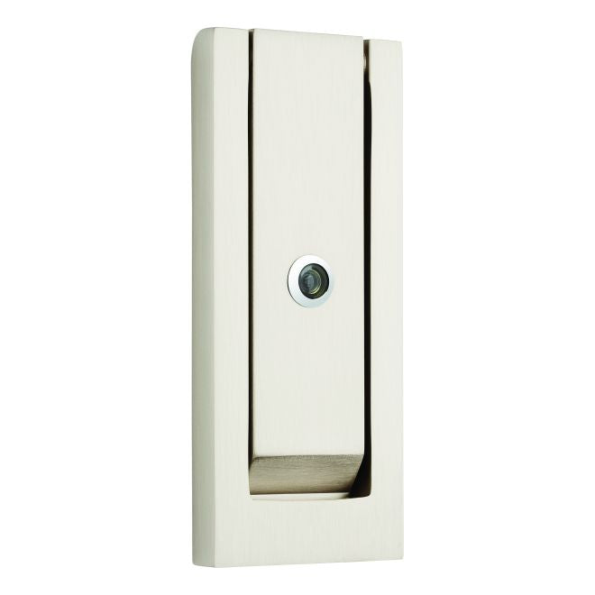 Baldwin 0185056 Modern Door Knocker with Scope Lifetime Satin Nickel Finish