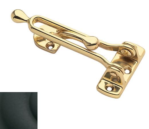 Baldwin 0250190 Door Guard Satin Black Finish