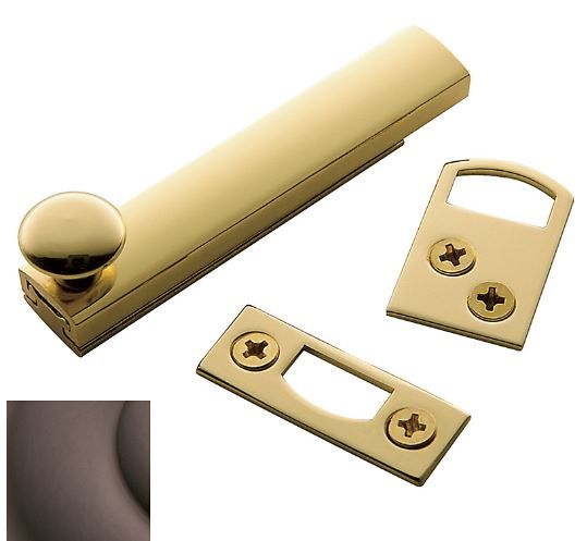 Baldwin 0321112 3" Surface Bolt Venetian Bronze Finish