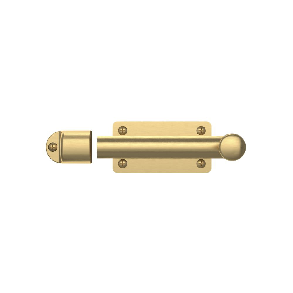 Baldwin 0345044 Dutch Door Bolt Lifetime Satin Brass Finish - Baldwin Quickship Item *