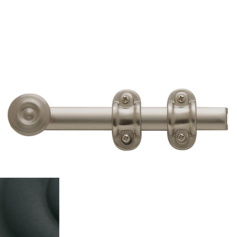 Baldwin 0379190 6" Ornamental Surface Bolt Satin Black Finish
