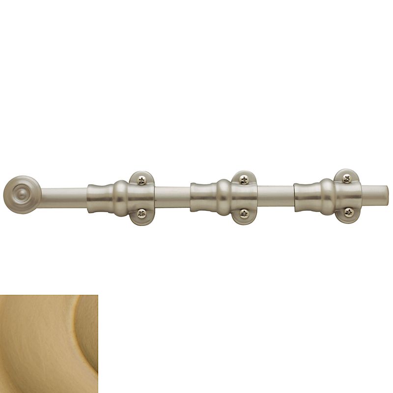 Baldwin 0381033 12" Ornamental Surface Bolt Vintage Brass Finish