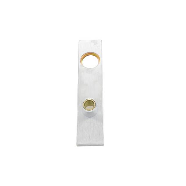 Schlage Commercial 09639L626 Exterior L Escutcheon and Bushing for Full Face Cylinder by Lever Satin Chrome Finish Main image