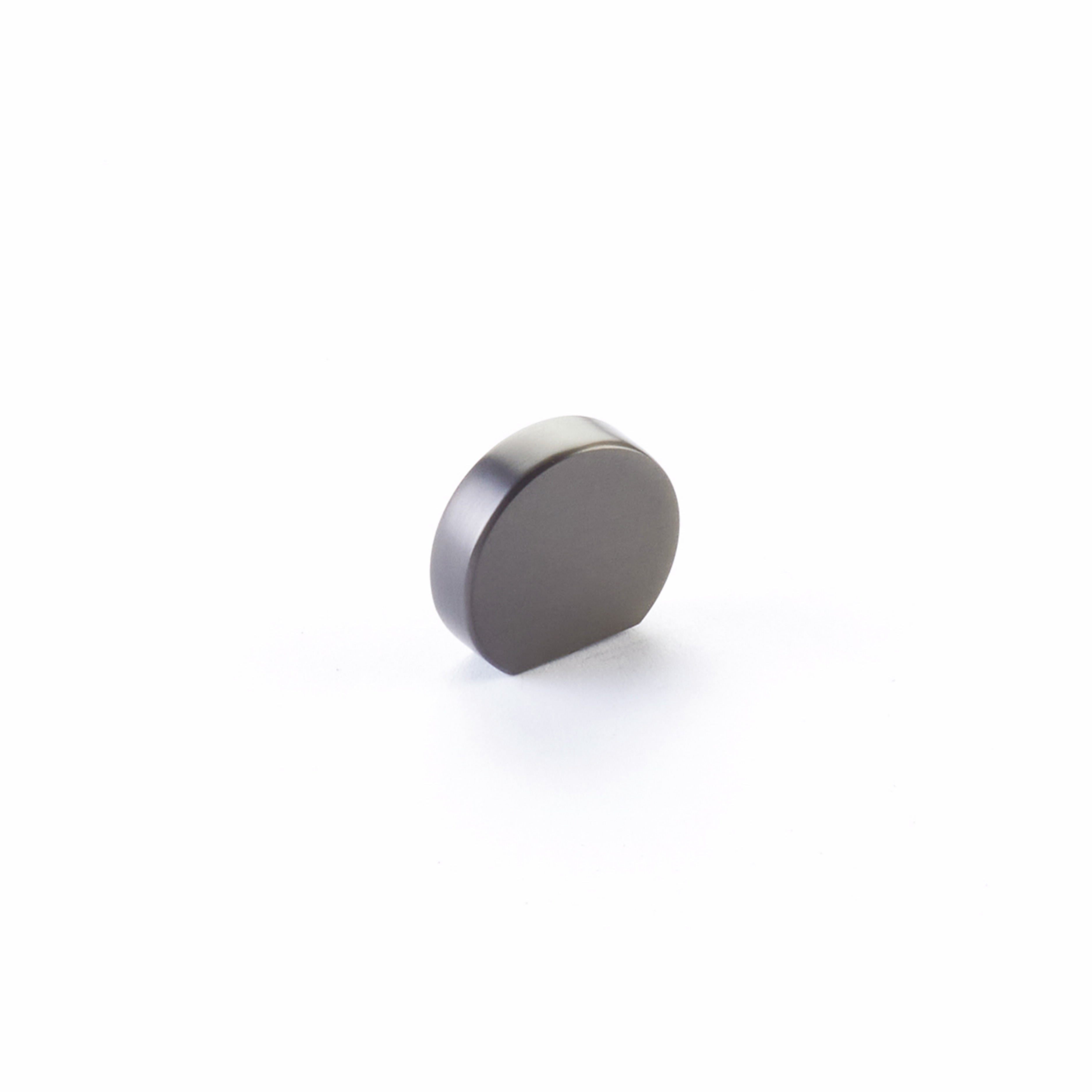 Schaub 10040-GM 1" Cafe Modern Oval Cabinet Knob with 7/8" Center to Center Gun Metal Finish Main image