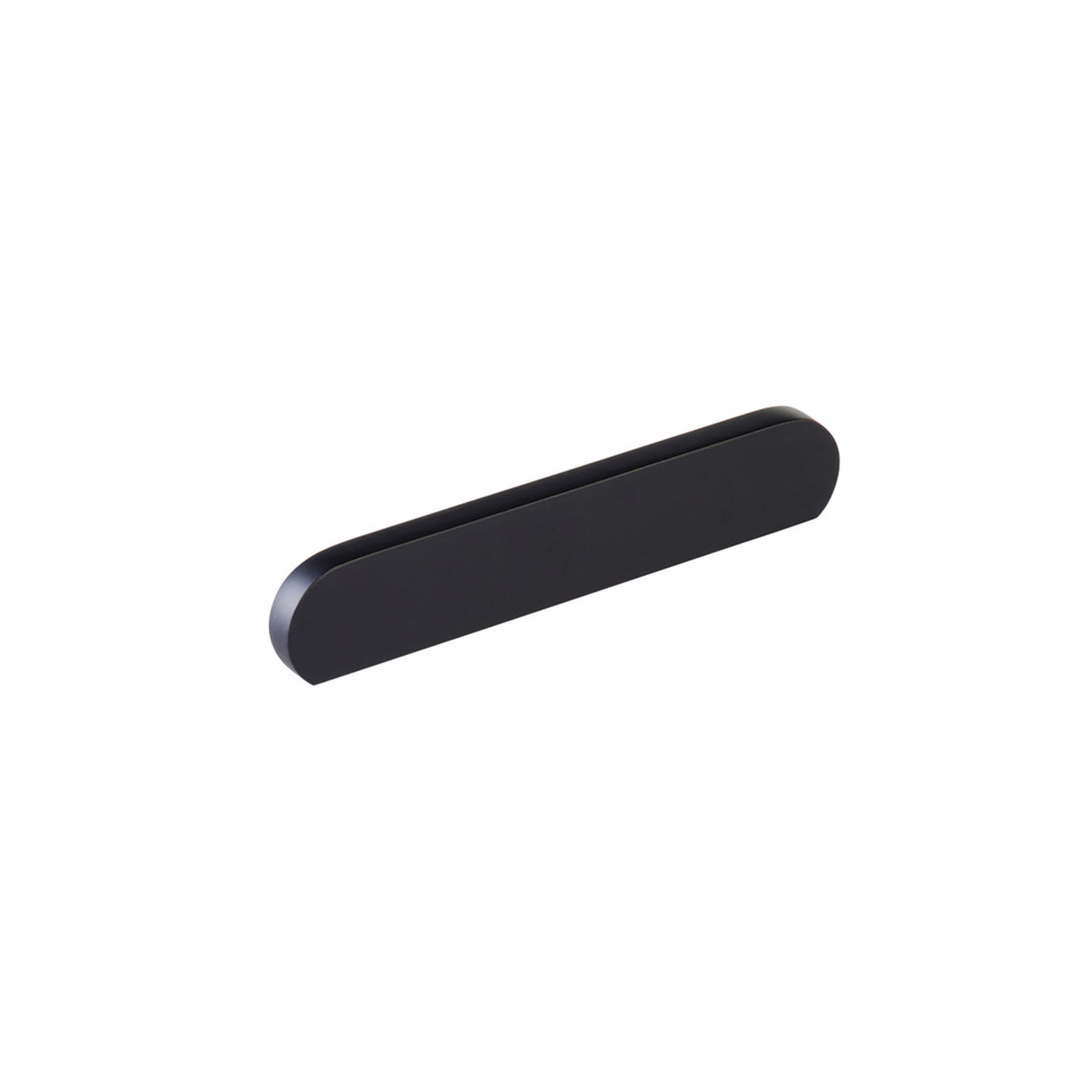 Schaub 10042-MB 5-7/8" Cafe Modern Oval Cabinet Pull with 4" and 5" Center to Center Matte Black Finish
