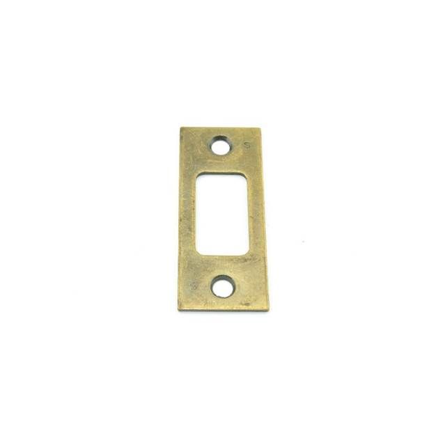 Schlage Commercial 10094609 2-3/4" Square Corner Deadbolt Strike Antique Brass Finish Main image