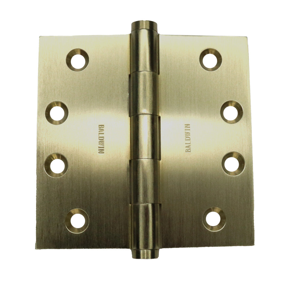 Baldwin 1040044I 4" x 4" Mortise Square Hinge Lifetime Satin Brass Finish