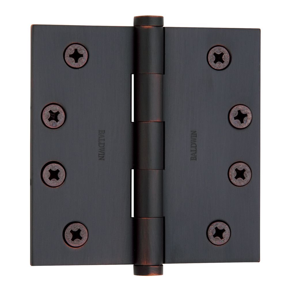 Baldwin 1040112I 4" x 4" Mortise Square Hinge Venetian Bronze Finish