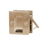 Trimco 1064606 Passage Pocket Door Lock Square Cutout Satin Brass Finish