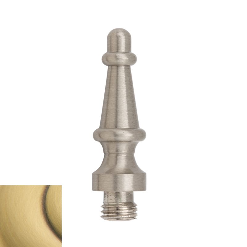 Baldwin 1083060I Steeple Tip for Radius Corner Hinge (2/SET) Satin Brass and Brown Finish