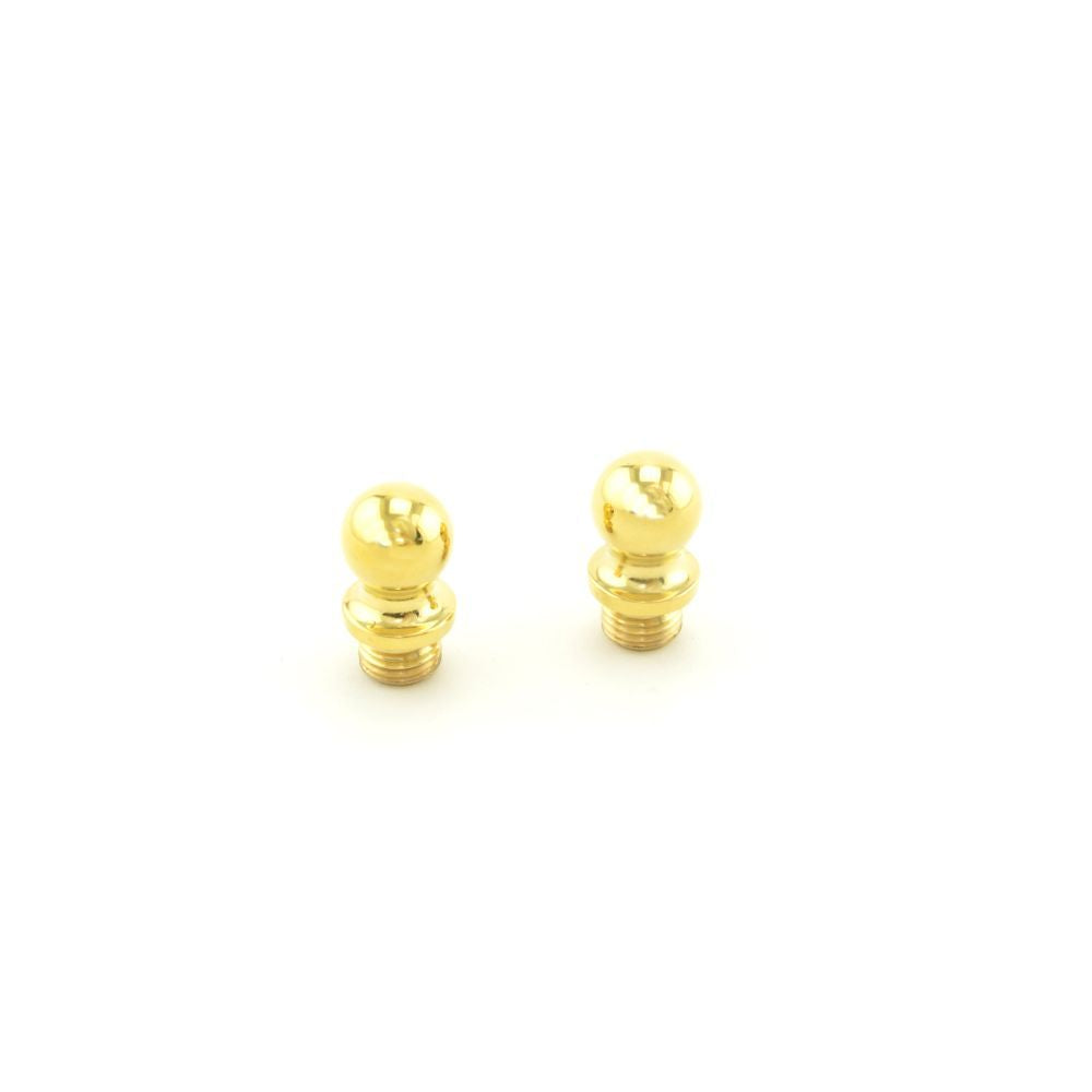 Baldwin 1090031I Ball Tip for Square Corner Hinge (2/SET) Unlacquered Brass Finish
