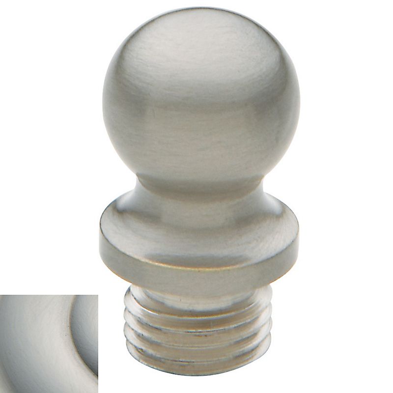 Baldwin 1090056I Ball Tip for Square Corner Hinge (2/SET) Lifetime Satin Nickel Finish
