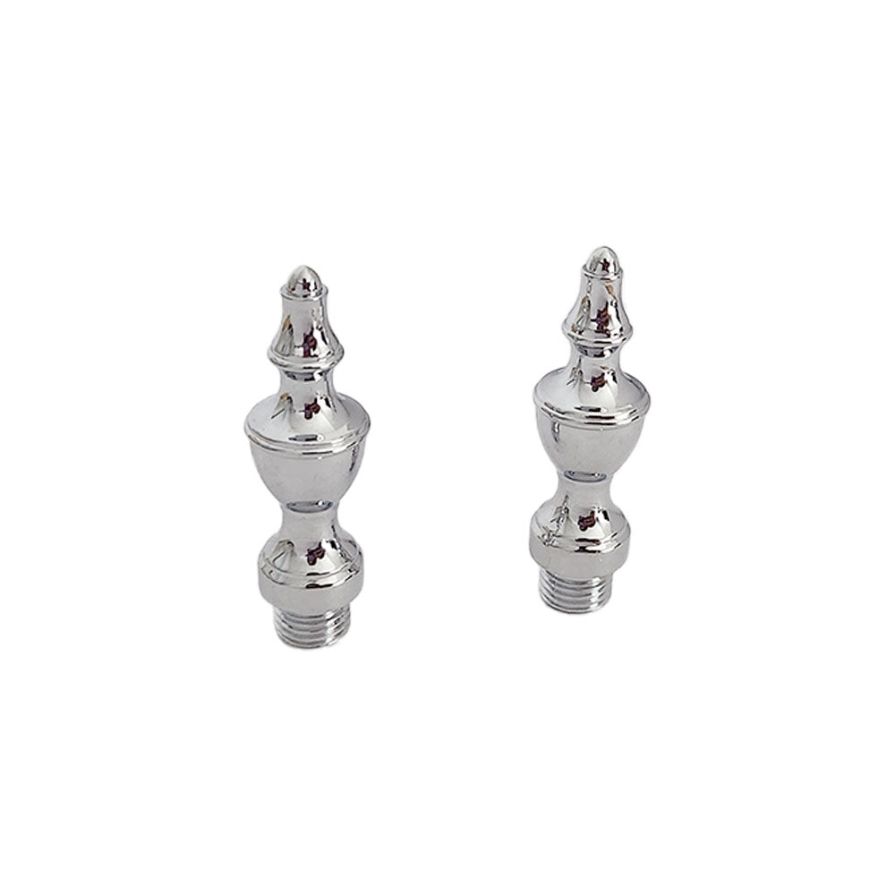 Baldwin 1091260I Urn Tip for Square Corner Hinge (2/SET) Bright Chrome Finish