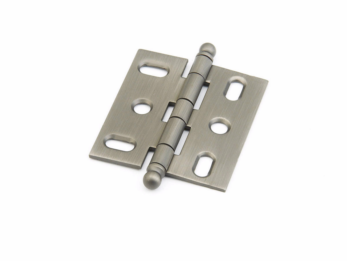 Schaub 1111B-AN Ball Tip Mortise Cabinet Hinge Antique Nickel Finish