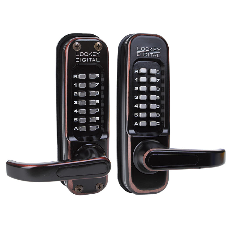 Lockey 1150OILDC Mechanical Keyless Heavy Duty Lever Lock with Double Combination Oil Rubbed Bronze Finish Main image