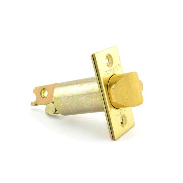Schlage Commercial 12100605 B250 Series Square Corner Dead Latch with 2-3/8" Backset Bright Brass Finish