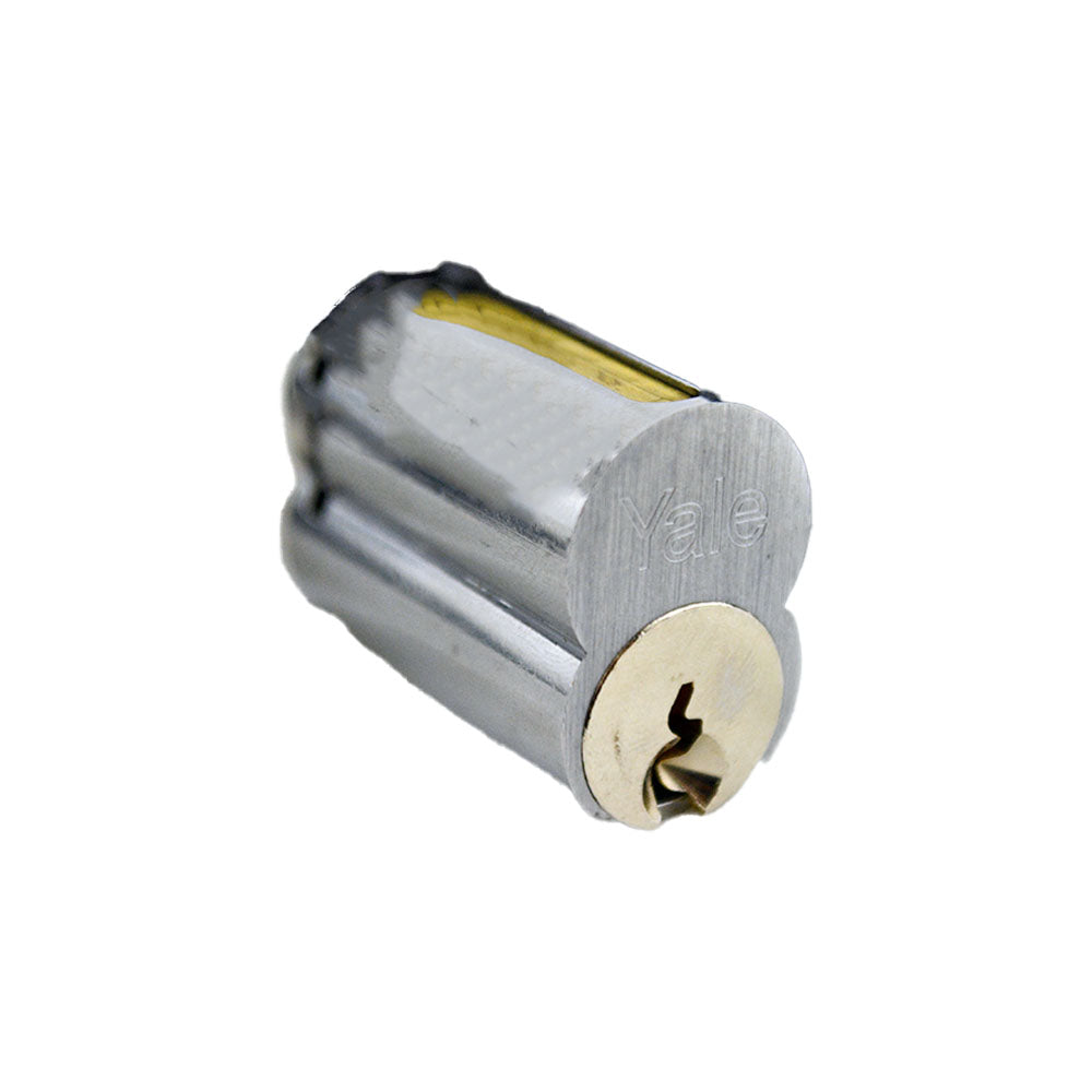 ASSA Abloy Accentra 1210E1R626 Large Format IC 6 Pin Cylinder with E1R Para Keyway US26D (626) Satin Chrome Finish Main image