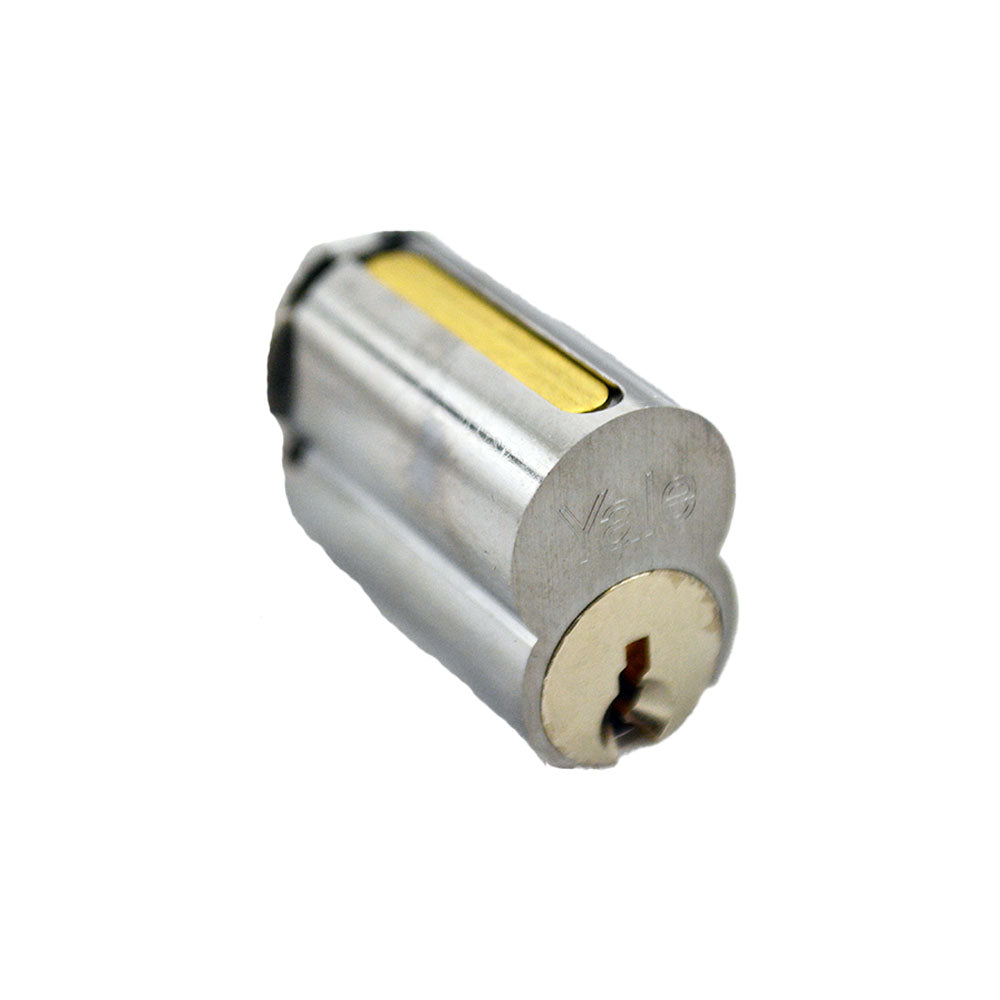 ASSA Abloy Accentra 1210GC626 Large Format IC 6 Pin Cylinder with GC Keyway US26D (626) Satin Chrome Finish Main image