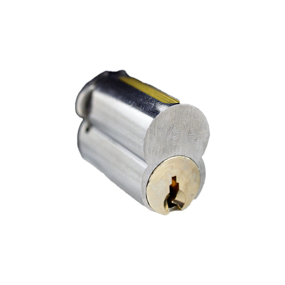 ASSA Abloy Accentra 1210GG626 Large Format IC 6 Pin Cylinder with GG Keyway US26D (626) Satin Chrome Finish Main image