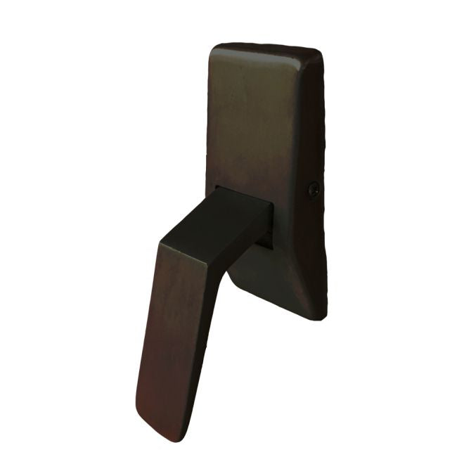 Trimco 1211622 Cast Universal Dome Stop with Low Rise Lip and High Rise Rubber Satin Black Finish Main image