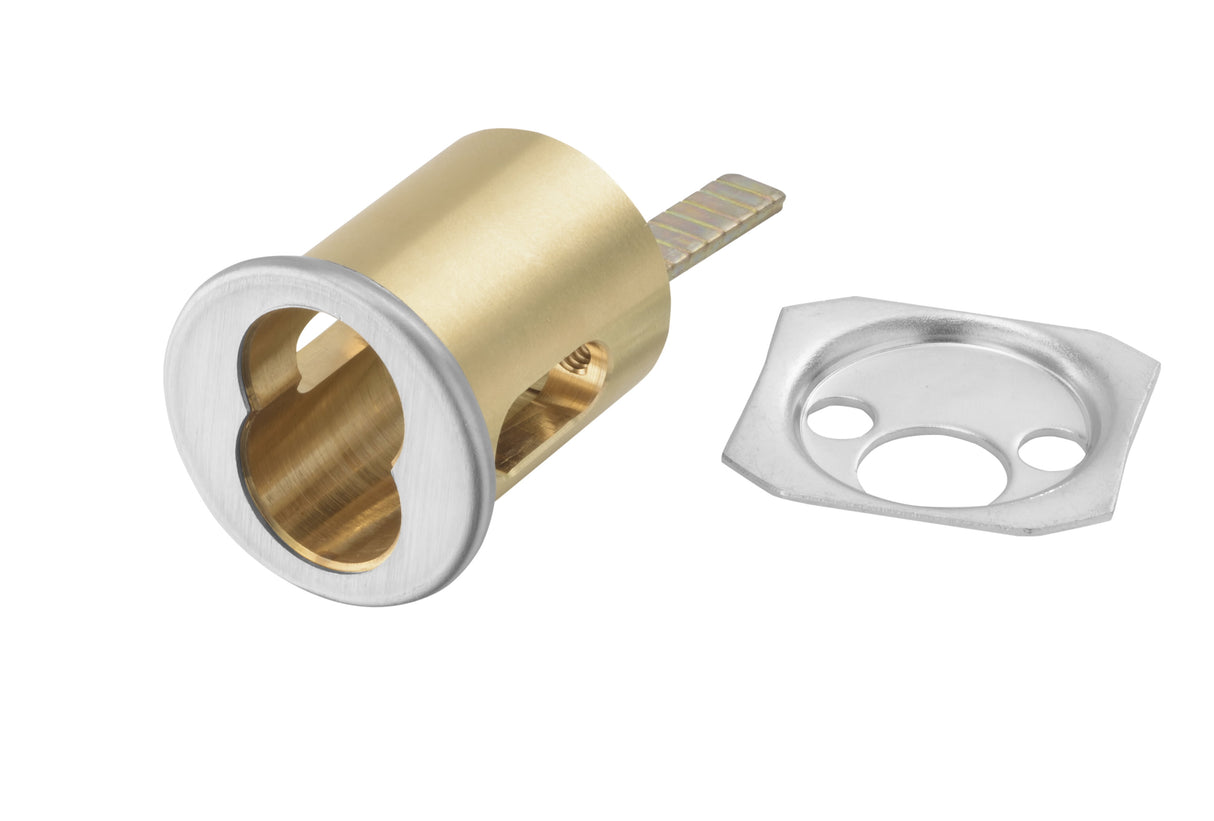 ASSA Abloy Accentra 1212626 Large Format Interchangeable 6 Pin Rim Housing Only US26D (626) Satin Chrome Finish