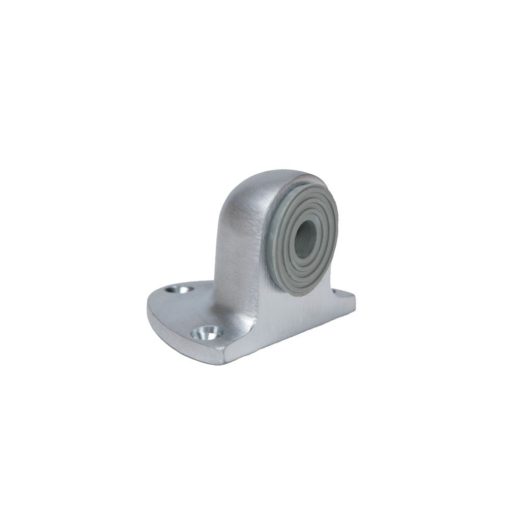 Trimco 1214626 1-3/4" High Gooseneck Floor Stop with Combo Pack Satin Chrome Finish Main image