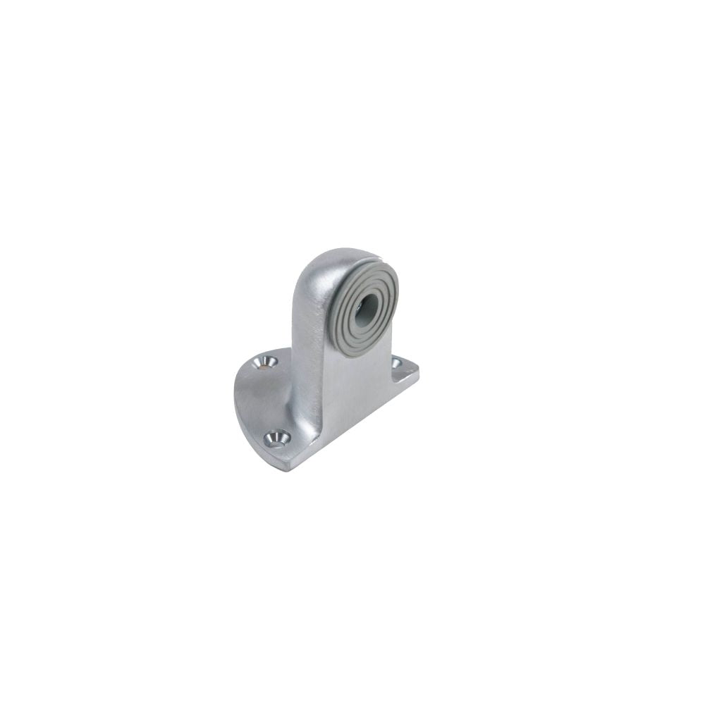 Trimco 1214H626 2-1/4" High Gooseneck Floor Stop with Combo Pack Satin Chrome Finish