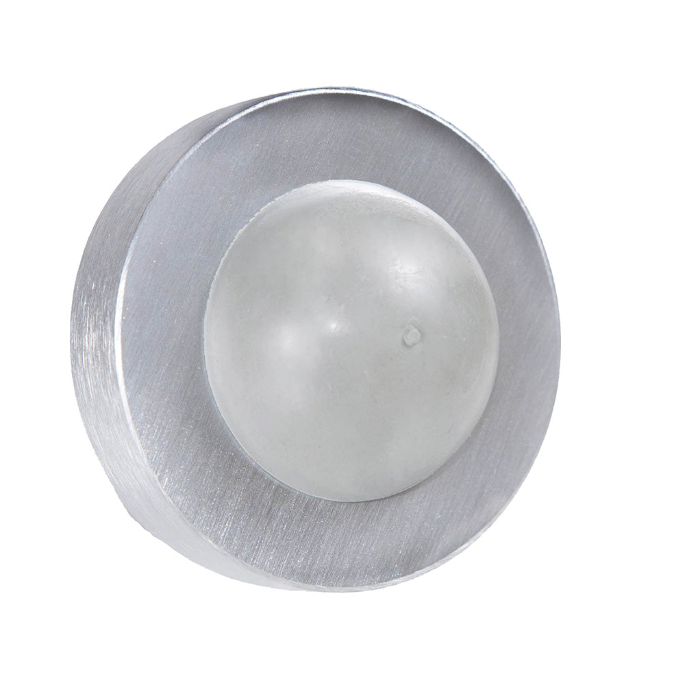 Trimco 1270CXSV626 School Version Cast Convex Wall Bumper Satin Chrome Finish Main image