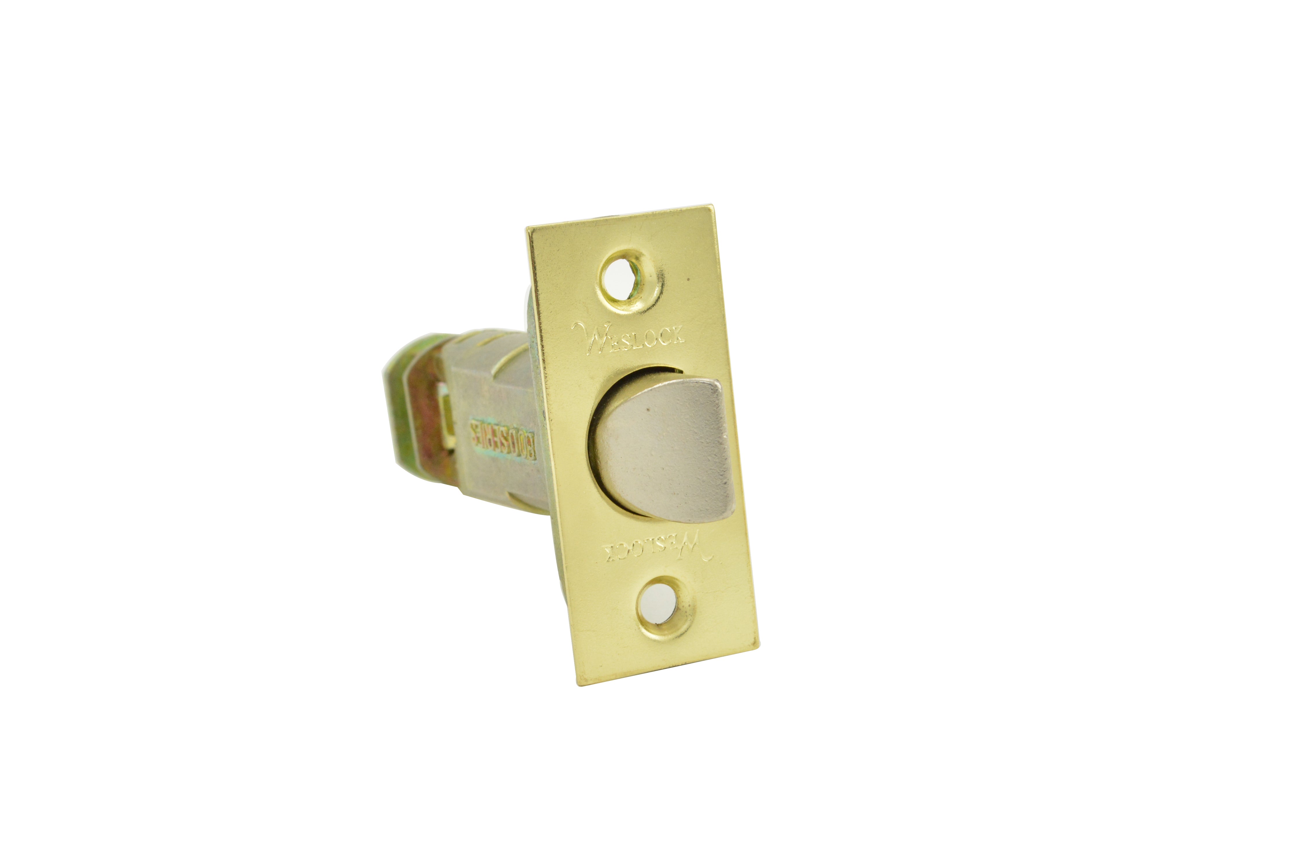 Weslock 12720X4-SL Dual Option Adjustable Spring Latch Satin Brass Finish Main image