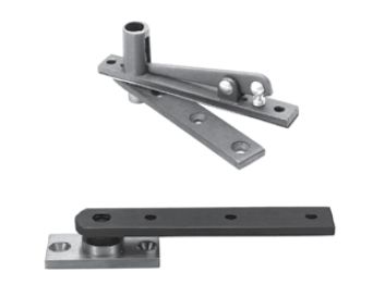 Rixson 1283426D 3/4" Floor Mount Center Hung Pivot Set with 320 Top Pivot Satin Chrome Finish
