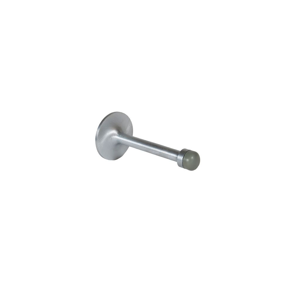 Trimco 1296626 4" Solid Base Door Stop with Hanger Bolt Mounting Satin Chrome Finish Main image