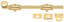 Deltana 12SB003 12" Surface Bolt; Heavy Duty; Lifetime Brass Finish