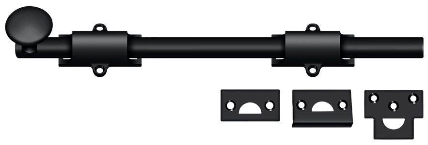 Deltana 12SB19 12" Surface Bolt; Heavy Duty; Black Finish Main image
