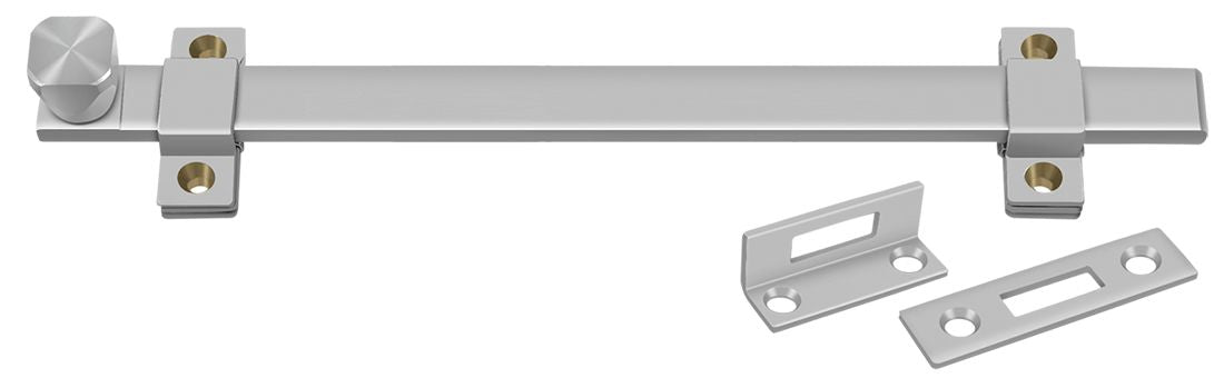 Deltana 12SSB32D 12" Heavy Duty Security Bolt; Satin Stainless Steel Finish Main image